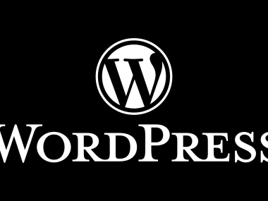 WordPress logotype alternative black